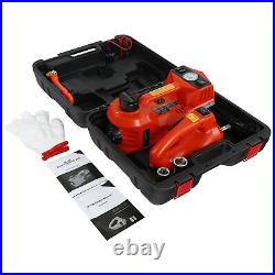 Electric 12V Car Jack 5Ton Floor Jack Lift with Impact Wrench Tire Inflator Pump