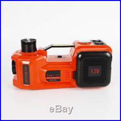 Electric 3/5-Ton Car Hydraulic Floor Jack Garage Tool Set with Impact Wrench 12V