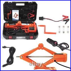 Electric Car Floor Jack 5 Ton All-In-One Automatic 12V Scissor Lift Jack Set New