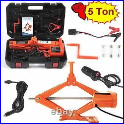 Electric Car Floor Jack 5 Ton All-in-one Automatic 12V Scissor Lift Jack Set