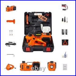 Electric Car Jack 5 Ton 12V Hydraulic Floor Jack Kit withElectric Impact Wrench
