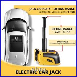 Electric Car Jack 5 Ton 18V Hydraulic, Cordless, Remote Control
