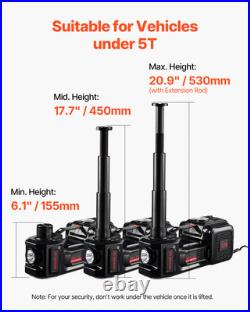 Electric Car Jack 5 Tons /11000 lbs Jack kit with Electric Impact Wrench