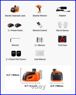 Electric Car Jack 5 Tons /11000 lbs Portable Jack Storage Kit withRemote Control Electric Car Jack 5 Tons /11000 lbs Portable Jack Storage Kit withRemote Control