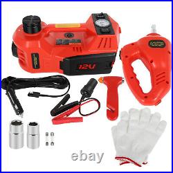 Electric Car Jack Lift 5 Ton 12V Floor Jack with Impact Wrench Car Repair Set