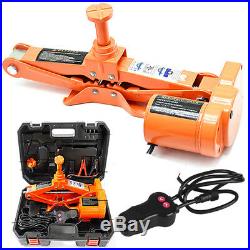 Electric Car Jack Lift Scissor 3 Ton Floor Jack Stands DC 12V Car Repair Tool