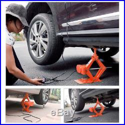 Electric Car Jack Lift Scissor 3 Ton Floor Jack Stands DC 12V Car Repair Tool