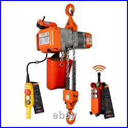 Electric Chain Hoist 1 Speed G80 Chain 1 ton 2200 lb 110V for Overhead Crane Electric Chain Hoist 1 Speed G80 Chain 1 ton 2200 lb 110V for Overhead Crane