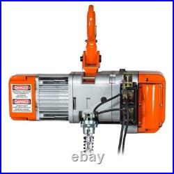Electric Chain Hoist 1 Speed G80 Chain 1 ton 2200 lb 110V for Overhead Crane Electric Chain Hoist 1 Speed G80 Chain 1 ton 2200 lb 110V for Overhead Crane