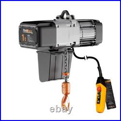 Electric Chain Hoist 1 ton Variable Speed 220V 1ø 5060HZ 20ft G100 Nickel