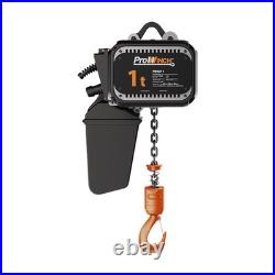 Electric Chain Hoist 1 ton Variable Speed 220V 1ø 5060HZ 20ft G100 Nickel
