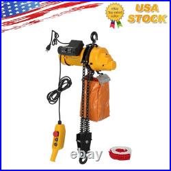 Electric Chain Hoist 1100 lbs Single Phase Crane Hoist Load 15 ft Lifting Height