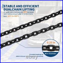 Electric Chain Hoist 1100 lbs Single Phase Crane Hoist Load 15 ft Lifting Height