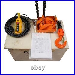Electric Chain Hoist 2 ton 4400 lb 1 Speed 208240/440480V 20ft. G100 Open-Box