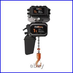 Electric Chain Hoist 20ft 1 ton withPower Trolley Variable Speed 220240V 5060HZ