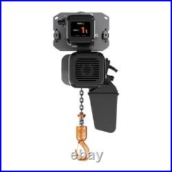 Electric Chain Hoist 20ft 1 ton withPower Trolley Variable Speed 220240V 5060HZ