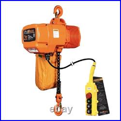 Electric Chain Hoist 20ft. G100 Chain H3 2 ton 4400 lb 1 Speed 208240/440480V Electric Chain Hoist 20ft. G100 Chain H3 2 ton 4400 lb 1 Speed 208240/440480V