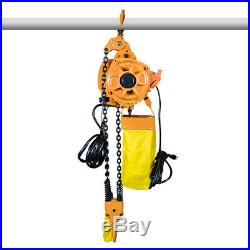Electric Chain Hoist 2200 lb. Rigging Crane Hoist HD 1Ton 10ft Lift Winches