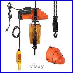 Electric Chain Hoist 2200 lbs/1 Ton 10ft Lifting Height Two 360° Rotatable Hooks