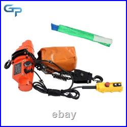 Electric Chain Hoist Single Phase Crane Hoist 2200lbs Load 10ft Lifting 110V