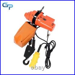 Electric Chain Hoist Single Phase Crane Hoist 2200lbs Load 10ft Lifting 110V