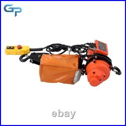 Electric Chain Hoist Single Phase Crane Hoist 2200lbs Load 10ft Lifting 110V