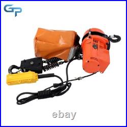 Electric Chain Hoist Single Phase Crane Hoist 2200lbs Load 10ft Lifting 110V