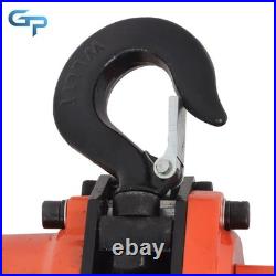 Electric Chain Hoist Single Phase Crane Hoist 2200lbs Load 10ft Lifting 110V