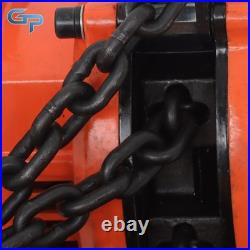 Electric Chain Hoist Single Phase Crane Hoist 2200lbs Load 10ft Lifting 110V