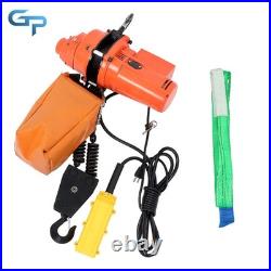 Electric Chain Hoist Single Phase Crane Hoist 2200lbs Load 10ft Lifting 110V