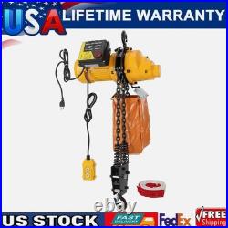 Electric Chain Hoist Single Phase Lifting Crane 1ton / 2200lbs Load 10 ft Lift