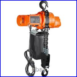Electric Chain Hoist Single Phase Lifting Crane 1ton / 2200lbs Load 10 ft Lift