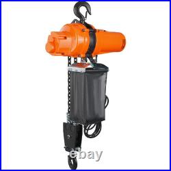 Electric Chain Hoist Single Phase Lifting Crane 1ton / 2200lbs Load 10 ft Lift