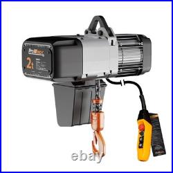 Electric Chain Hoist Variable Speed 220V 1ø 5060HZ 20ft G100 Nickel 2 ton