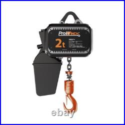 Electric Chain Hoist Variable Speed 220V 1ø 5060HZ 20ft G100 Nickel 2 ton