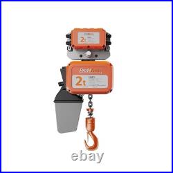 Electric Chain Hoist with Power Trolley 2 ton 1 Speed 208240V 3ø 60HZ 16ft G100