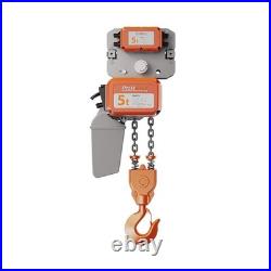 Electric Chain Hoist with Power Trolley 5 ton 1 Speed 208240V 3ø 60HZ 16ft