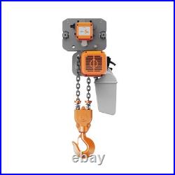 Electric Chain Hoist with Power Trolley 5 ton 1 Speed 208240V 3ø 60HZ 16ft