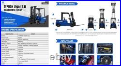Electric Forklift 1.5 Ton Rated Capacity Lifter Truck w side shift Brand New USA