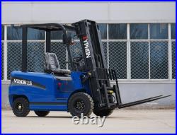 Electric Forklift 1.5 Ton Rated Capacity Lifter Truck w side shift Brand New USA