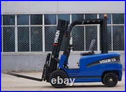 Electric Forklift 1.5 Ton Rated Capacity Lifter Truck w side shift Brand New USA
