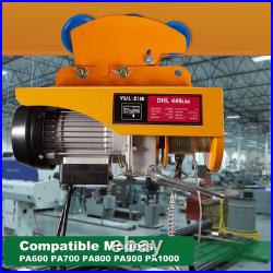 Electric Hoist Manual Trolley Heavy Duty 1Ton 2205LBS Capacity for PA600 to PA10