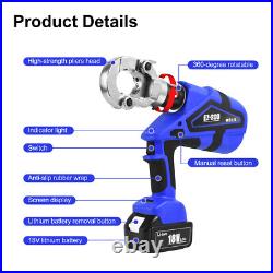 Electric Hydraulic Cable Lug Crimping Pliers 6 Ton Electric Hydraulic Crimper