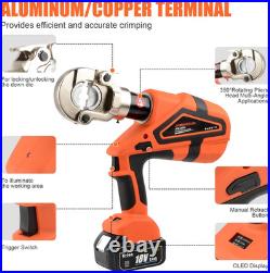 Electric Hydraulic Crimping Tool 12 Ton Battery Cable Crimper