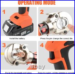 Electric Hydraulic Crimping Tool 12 Ton Battery Cable Crimper