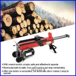 Electric Hydraulic Log Splitter 7-Tons Wood Portable Cutter Powerful 2200W 15A