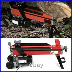 Electric Hydraulic Log Splitter Wood Portable Cutter Powerful 7-Tons Splitting