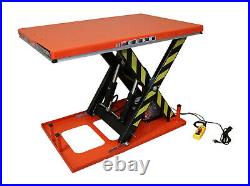 Electric-Hydraulic Olympic Scissor Lift Table 32inx52x40 4,000lbs 2Ton 2,000KG
