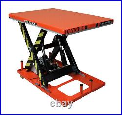 Electric-Hydraulic Powered Scissor Lift Table 32x52x40in 4000lbs 2Ton 2000KG