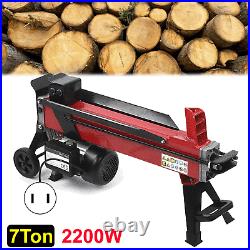 Electric Hydraulic Wood Cutter Log Splitter 7 Tons Splitting Force 2200W 110V